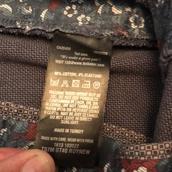 Ted Baker size 34R dress pants with cuffs - Picture 13 of 14